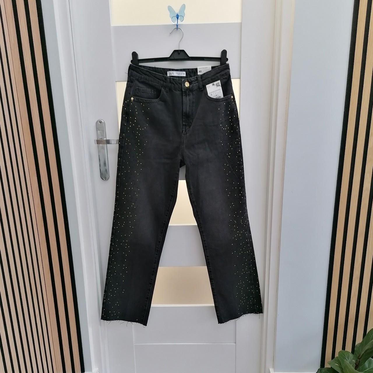 ⛄ZARA Z1975 STRIGHT HIGH-WAIST CROPPED Depop
