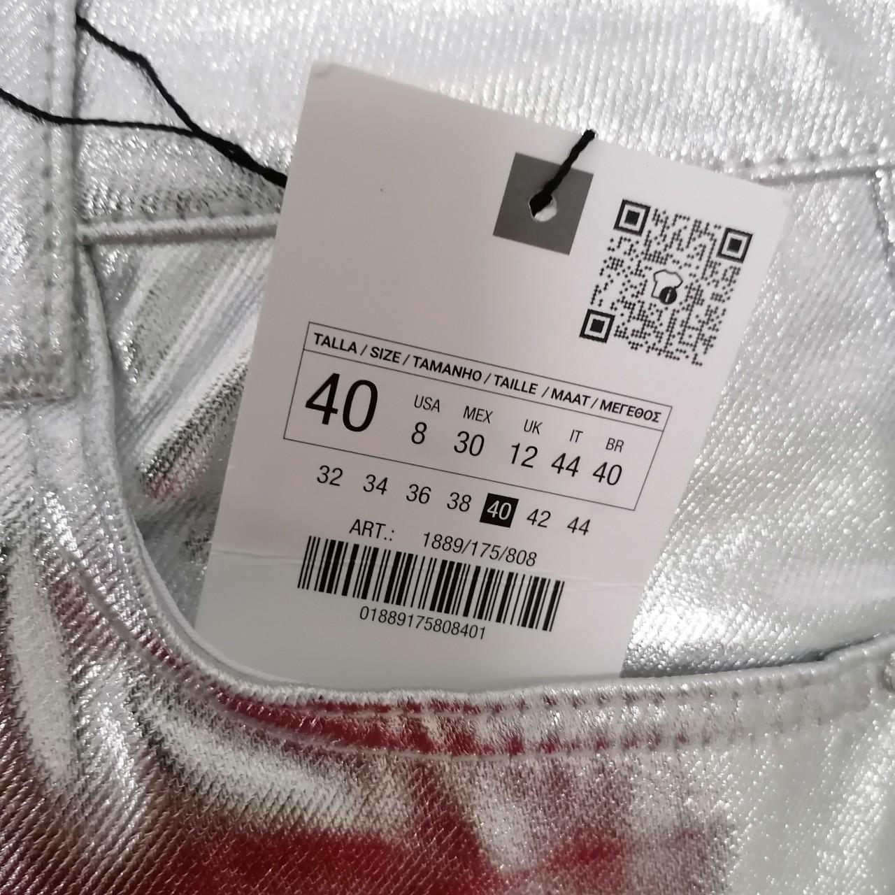 その他 ei ⛄Z1975 STRAIGHT-CUT HIGH-WAIST METALLIC | Depop