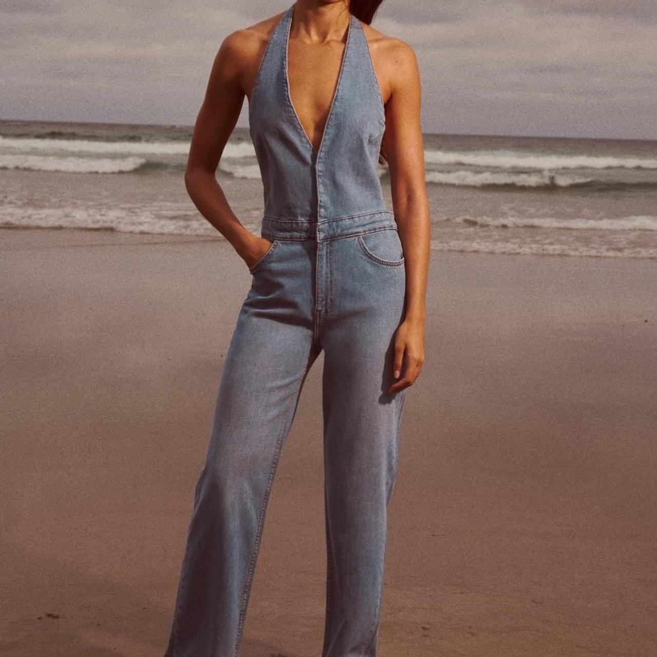 Wide Leg Zara Denim Jumpsuit Womens ?ZARA GORGEOUS BLOGGERS