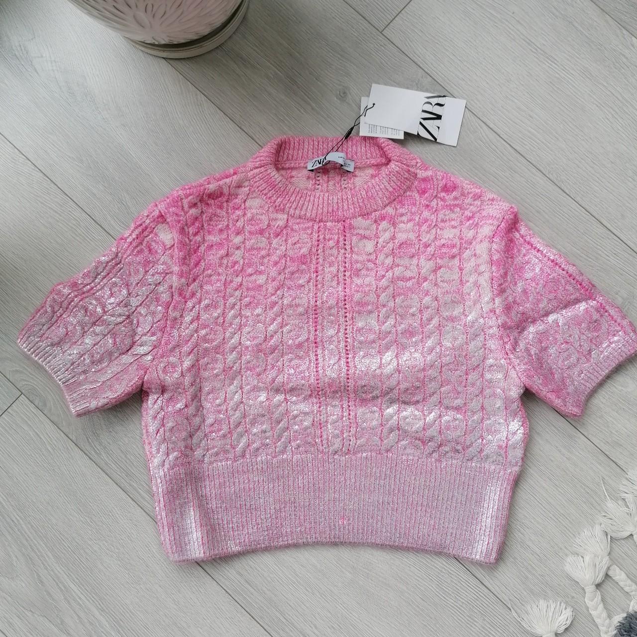Zara Knitwear Zara Pink Cable Knit Sweater BNWT Zara Jacquard