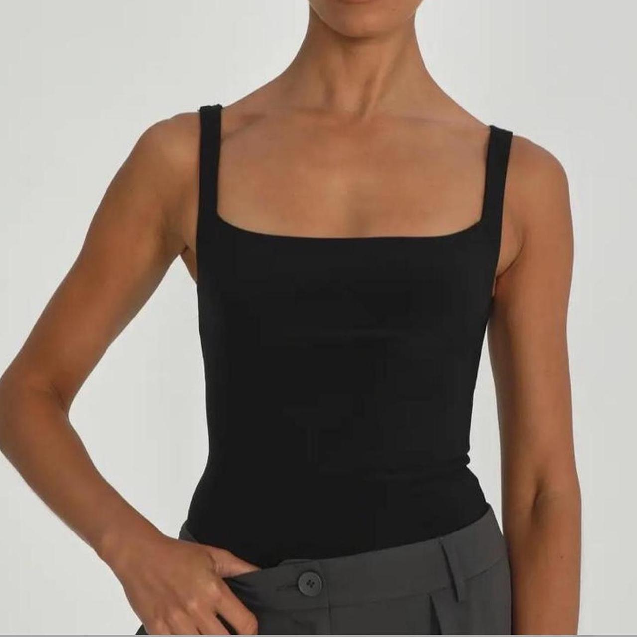 Glassons square body suit black xs Brand new... Depop