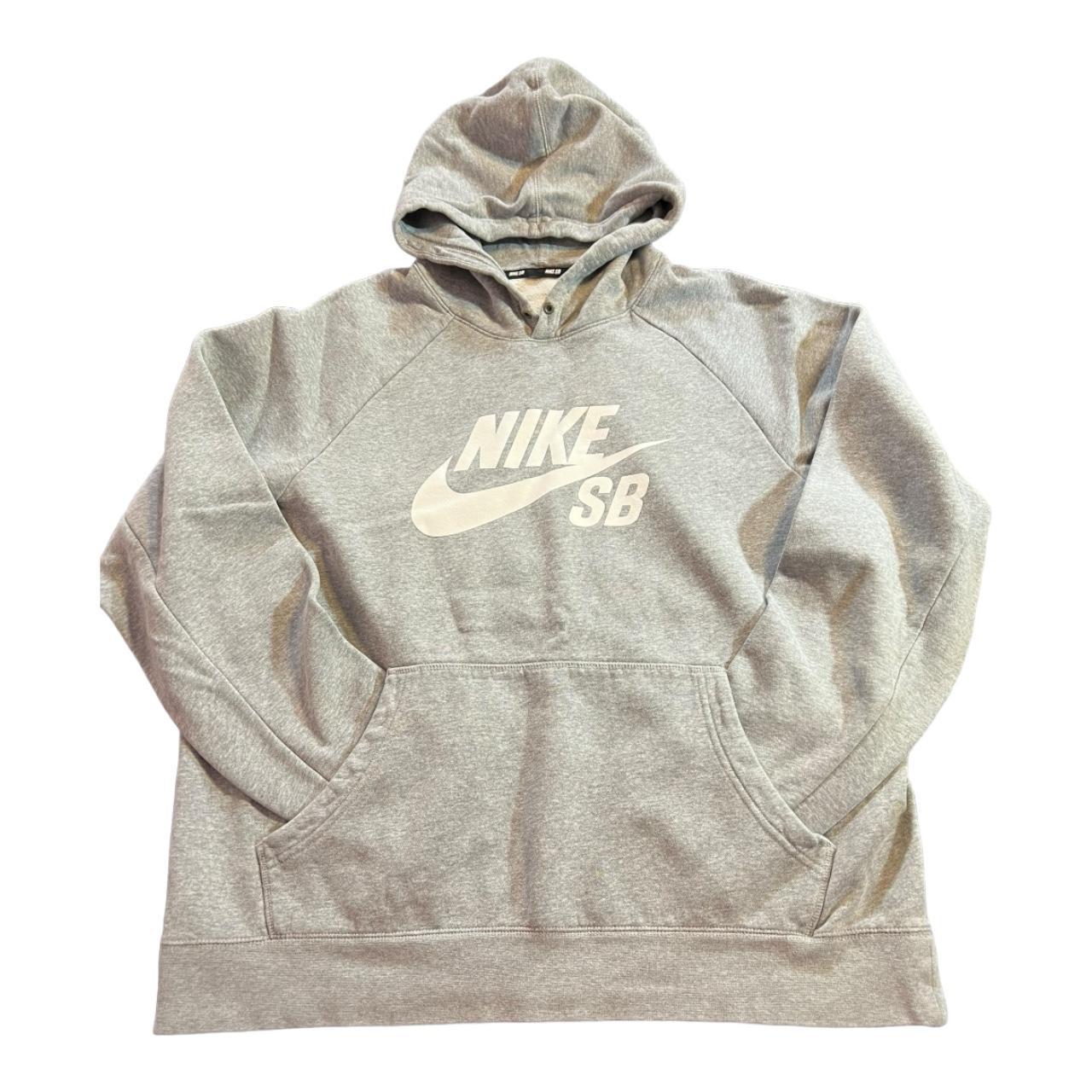 Nike sb grey hoodie best sale