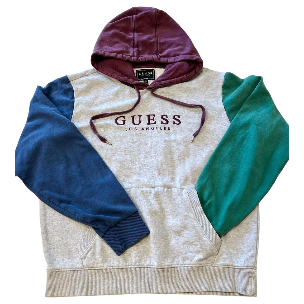 Guess colorblock hoodie sale