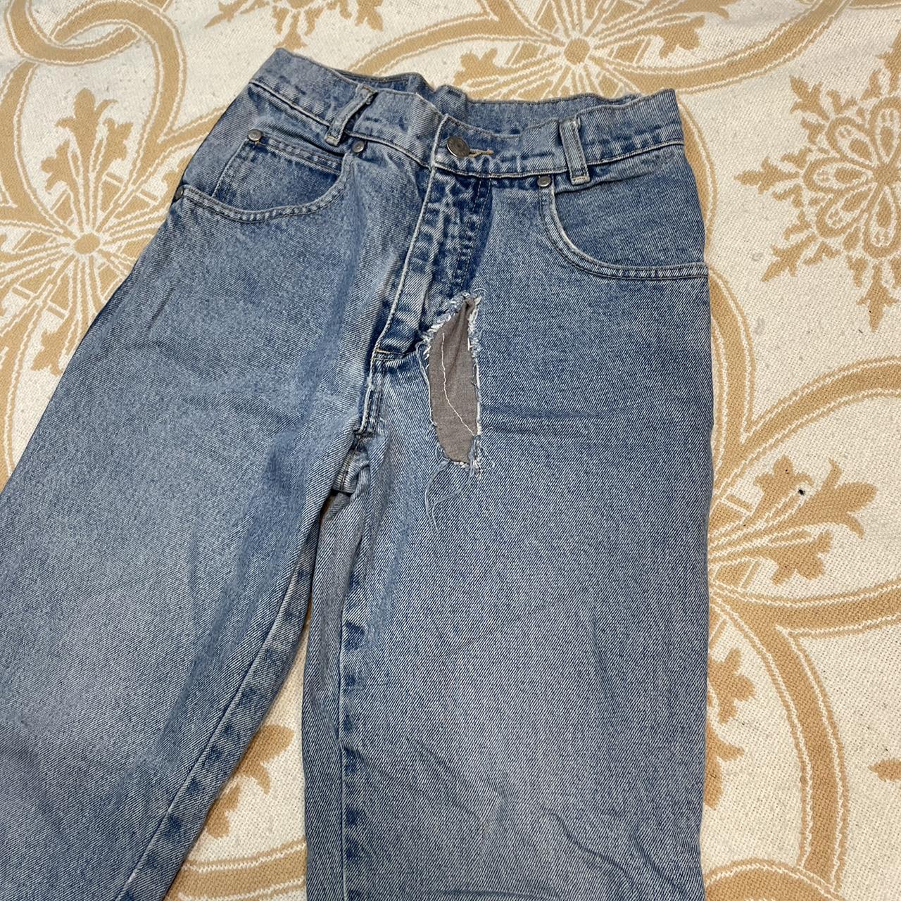 HIS jeans! Upworked with a patch, giving a cool... - Depop