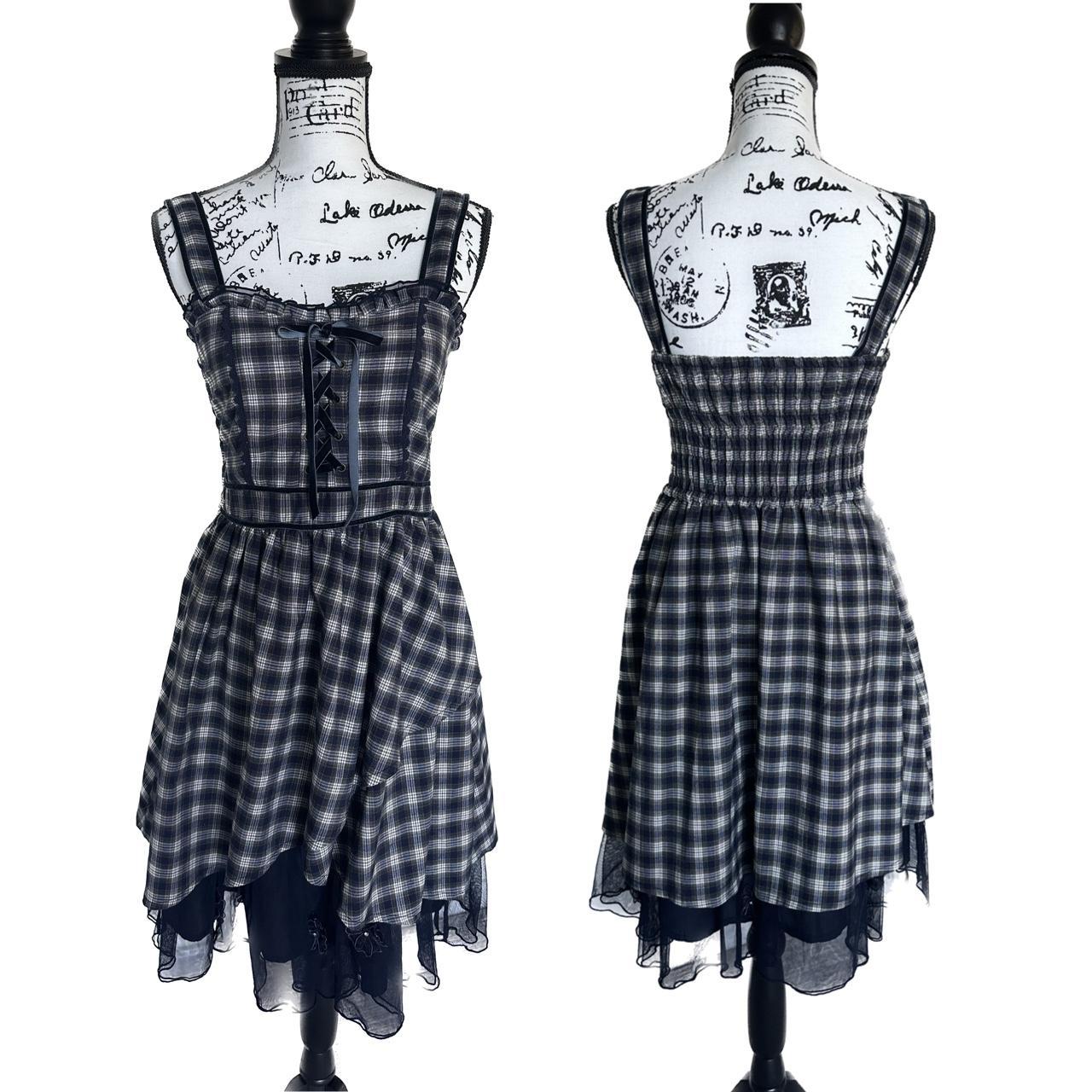 Axes femme navy plaid dress Prettiest dress with... Depop