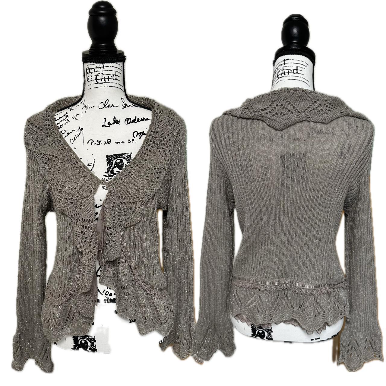 Axes Femme Gray fairycore cardigan From Japan!... Depop