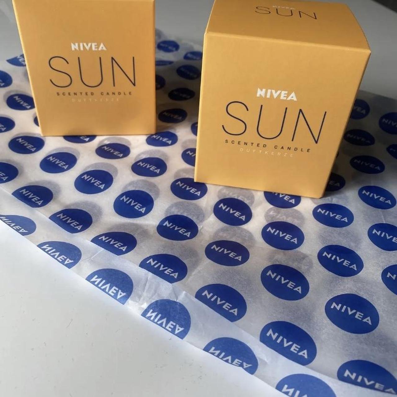 x2 NIVEA SUN scented CANDLES 120g x2 both gift boxed... Depop