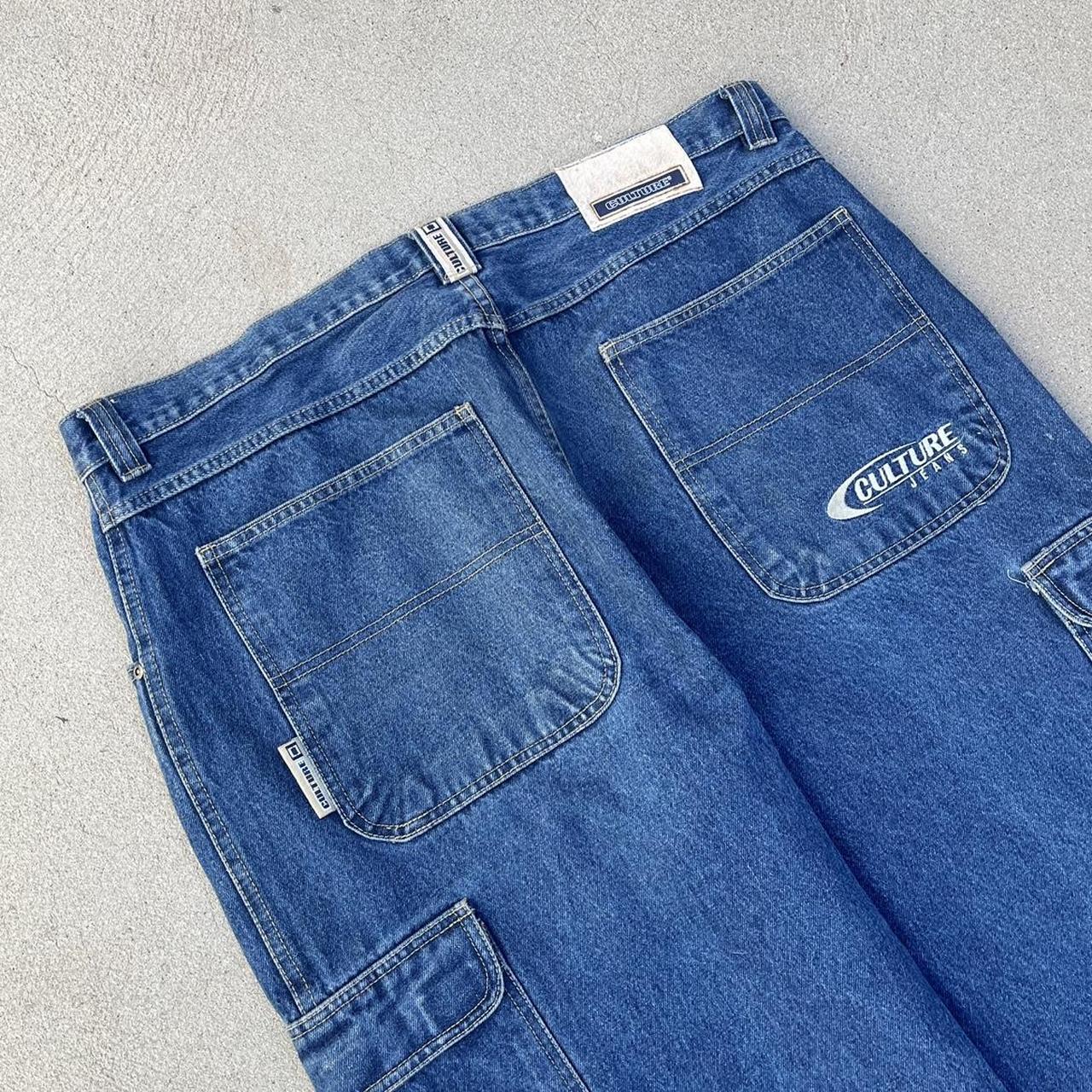 RARE 90s Baggy Embroidered CULTURE Jeans Size 42 X Depop rare-90s-baggy-embroidered-culture-jeans-size-42-x-depop