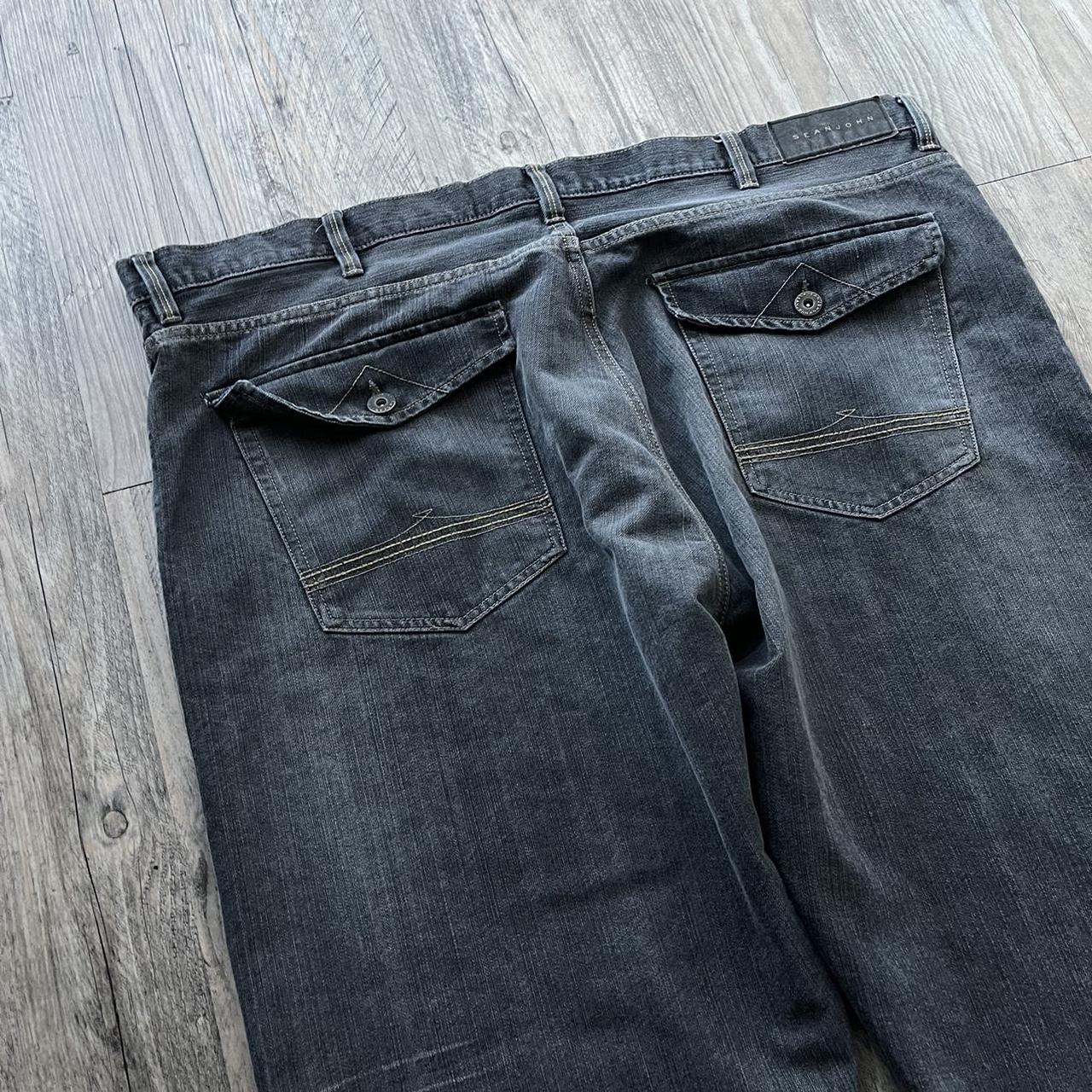 Men's Black and Grey Jeans | Depop