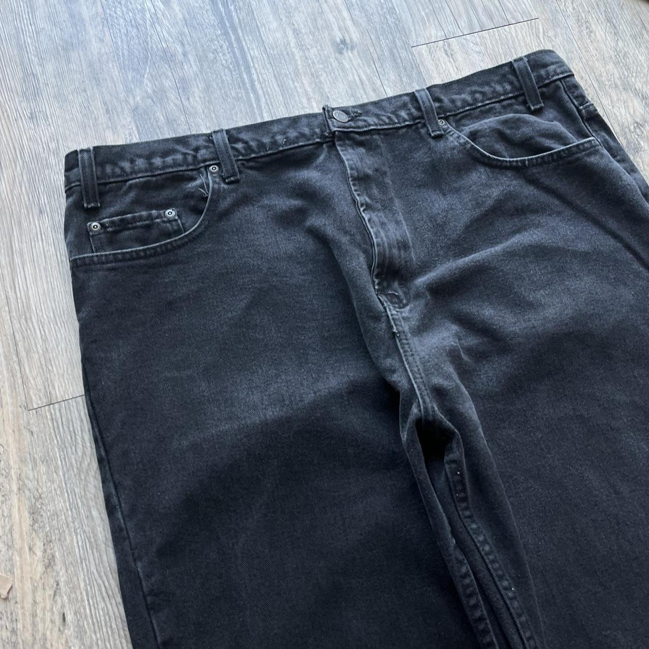 Men's Black and Grey Jeans | Depop