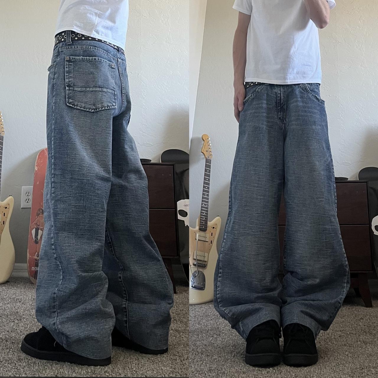 Y2k Grunge Baggy Faded Jeans Faded jeans from the... - Depop