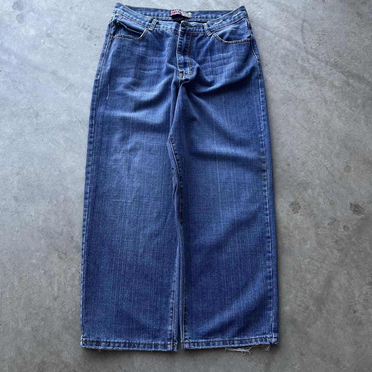 Y2k Grunge Baggy Faded Jeans Faded jeans from the... - Depop