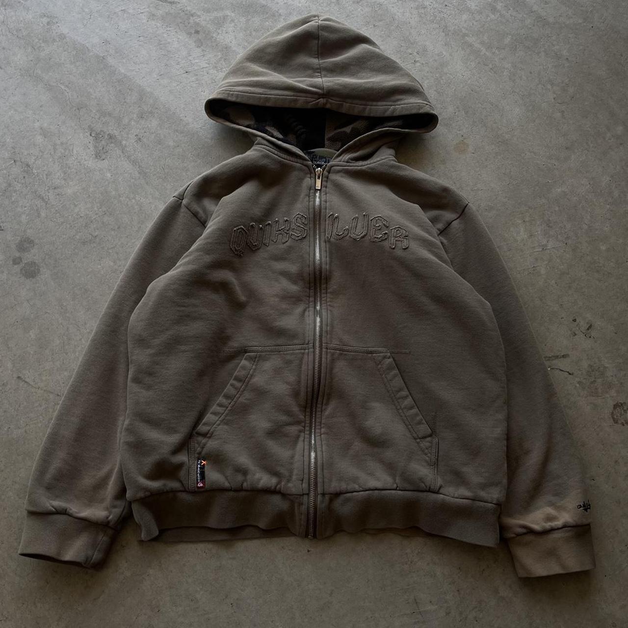 Y2k grunge skate zip up hoodie vintage hoodie from... Depop