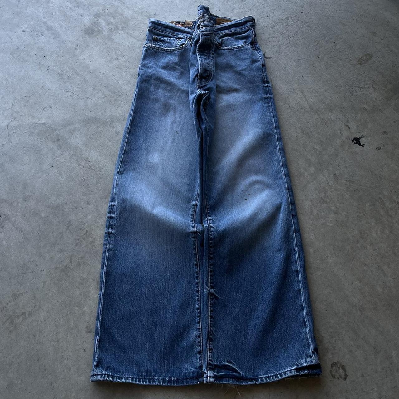 Cyber Y2k Grunge Baggy Jeans Faded jeans from the... - Depop