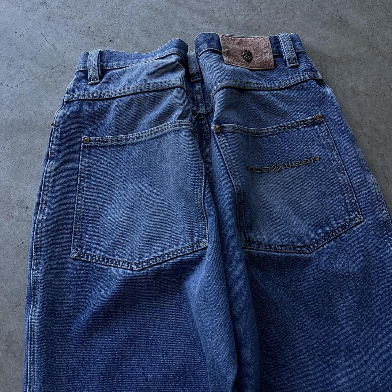 Cyber Y2k grunge baggy jeans vintage baggy jeans... - Depop