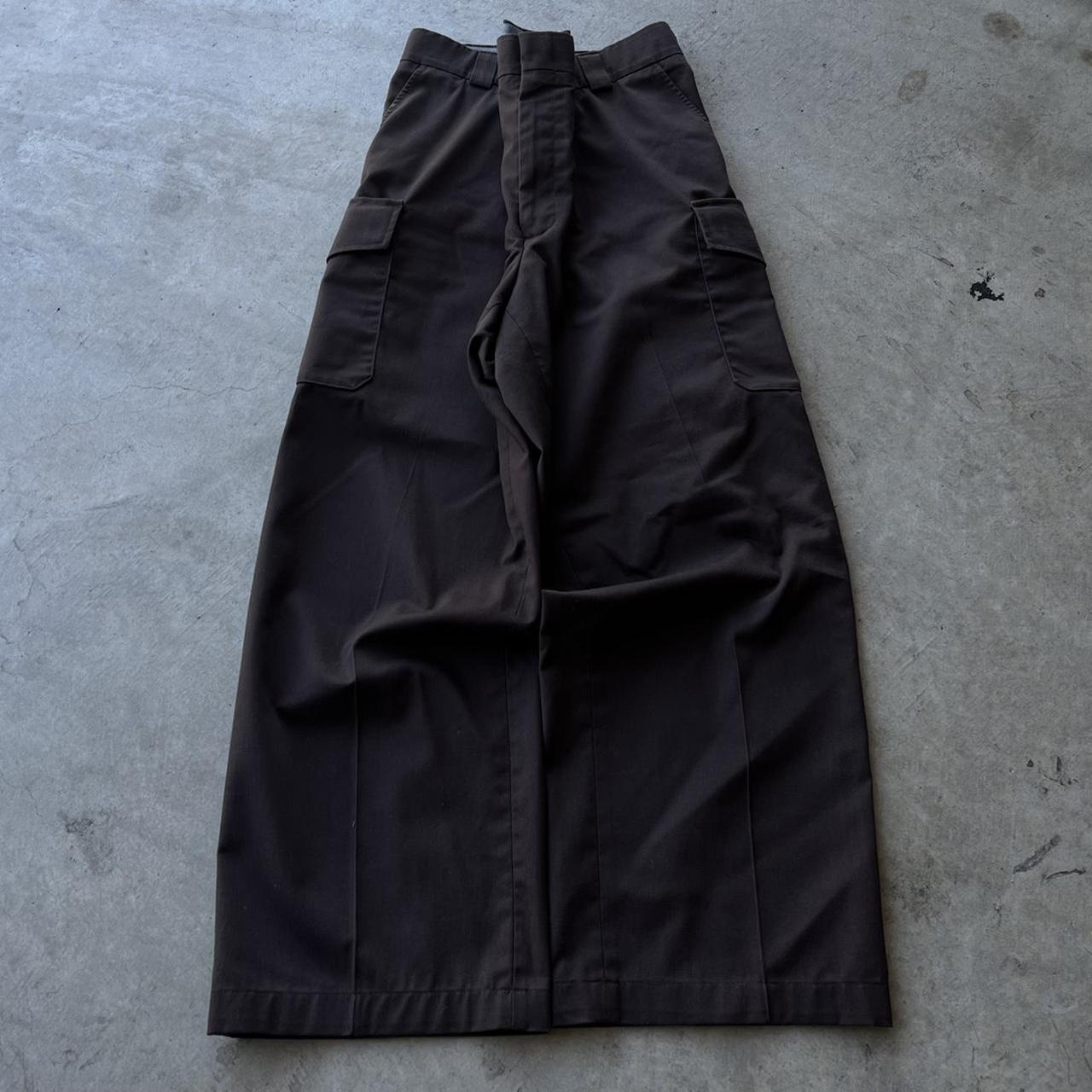 Y2k grunge baggy brown cargos 2000s baggy wide leg... - Depop