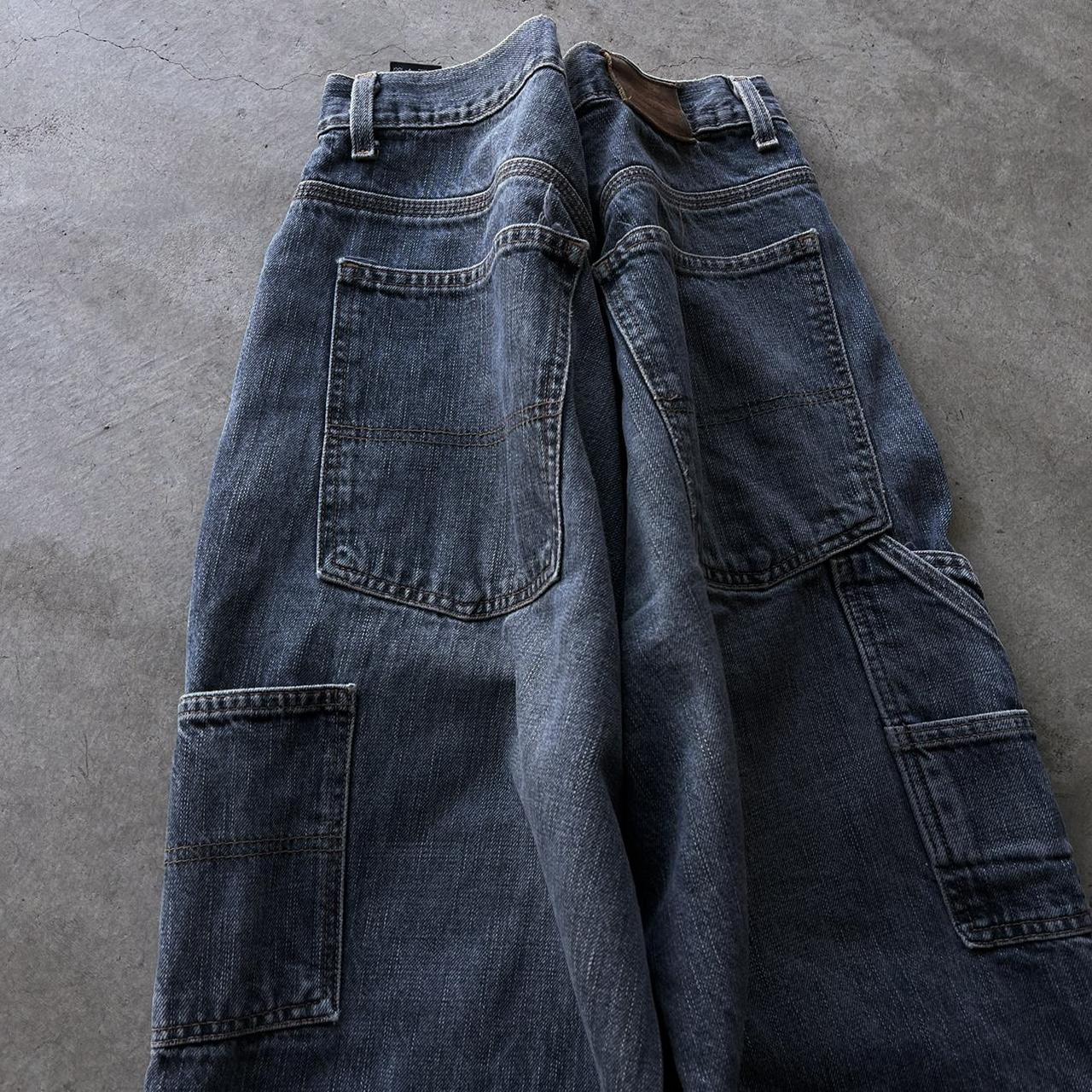 Y2k Grunge Baggy Cargo Jeans grunge style jeans... - Depop