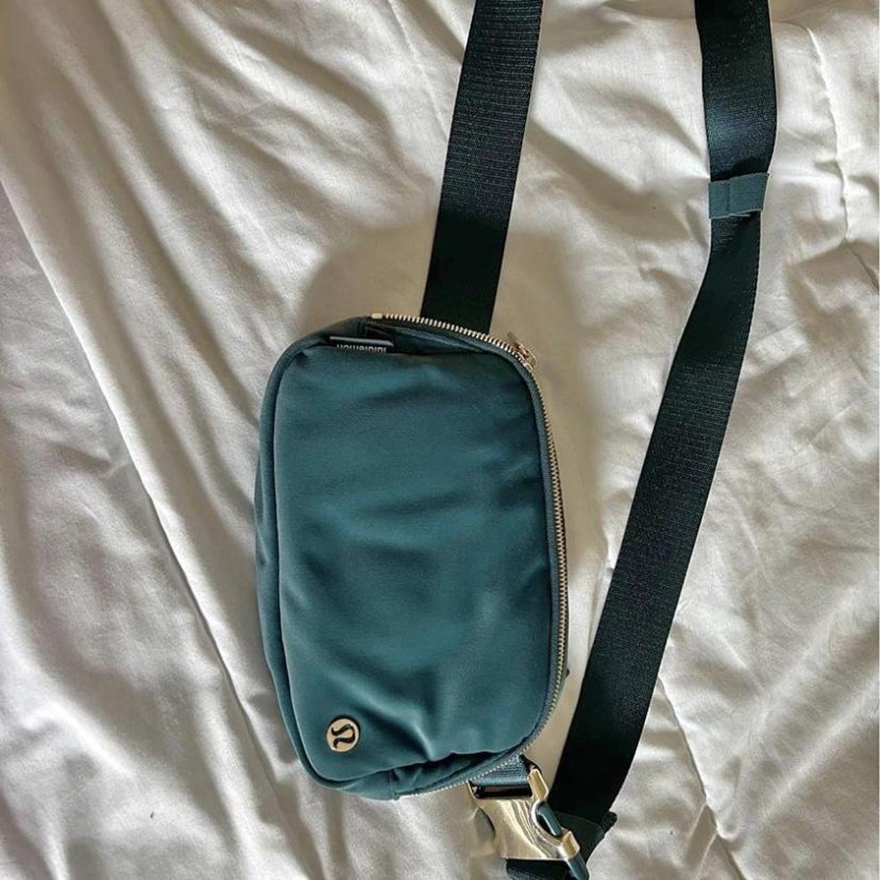 Lululemon Belt Bag Excellent Condition. Dark Teal, - Depop