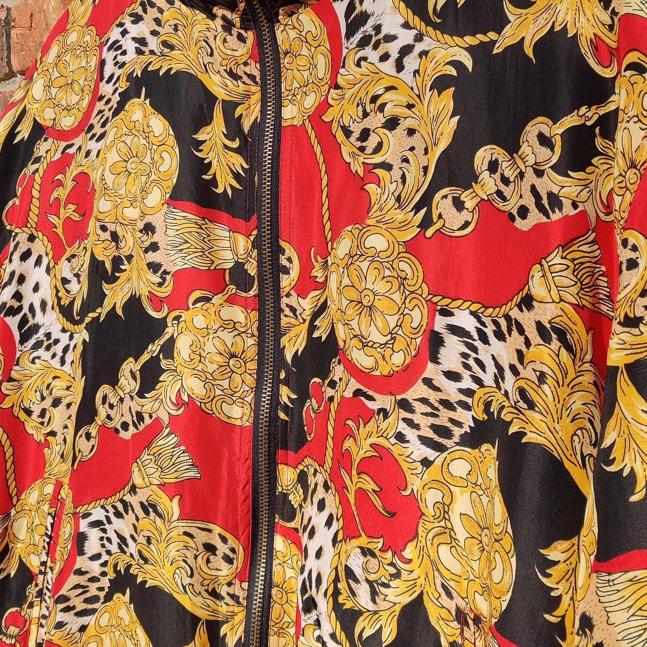 Women's Red and Gold Jacket Depop