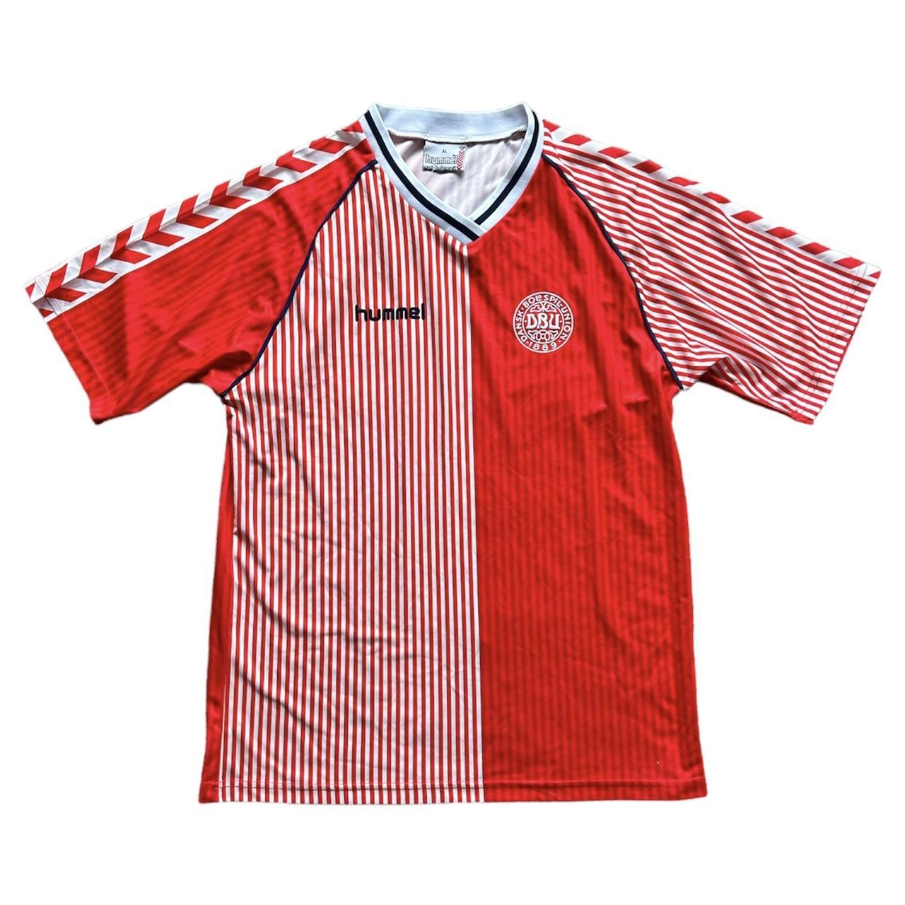 Denmark Home Football Shirt 1986 ⭑ ⍟ Size XL ⍟... - Depop