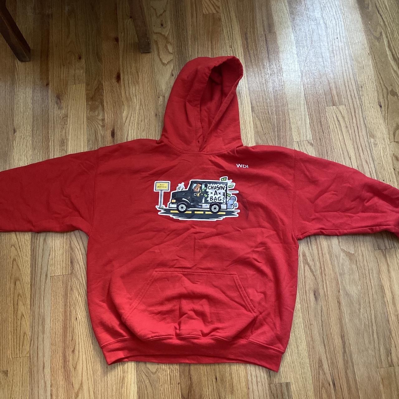 Gildan Men's Hoodie - Red - L