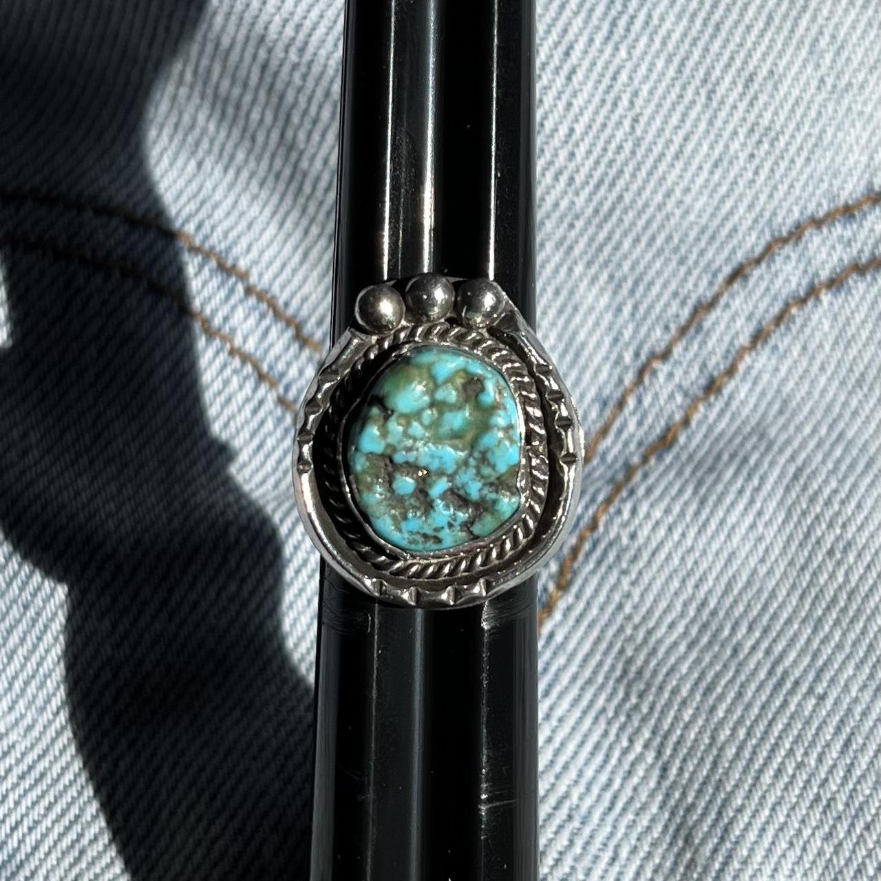 Turquoise on sale horseshoe ring