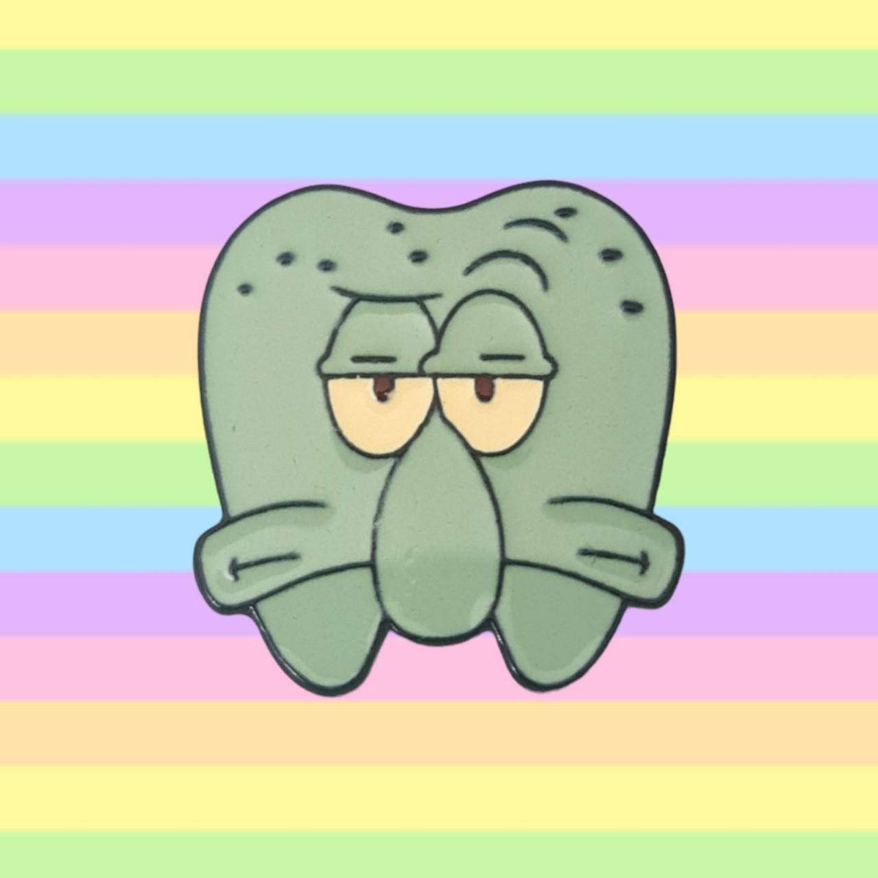 🦷🦑 Squidward Tooth Pin 🦑🦷 A super cute n fun... | Depop, image size:1280x1280