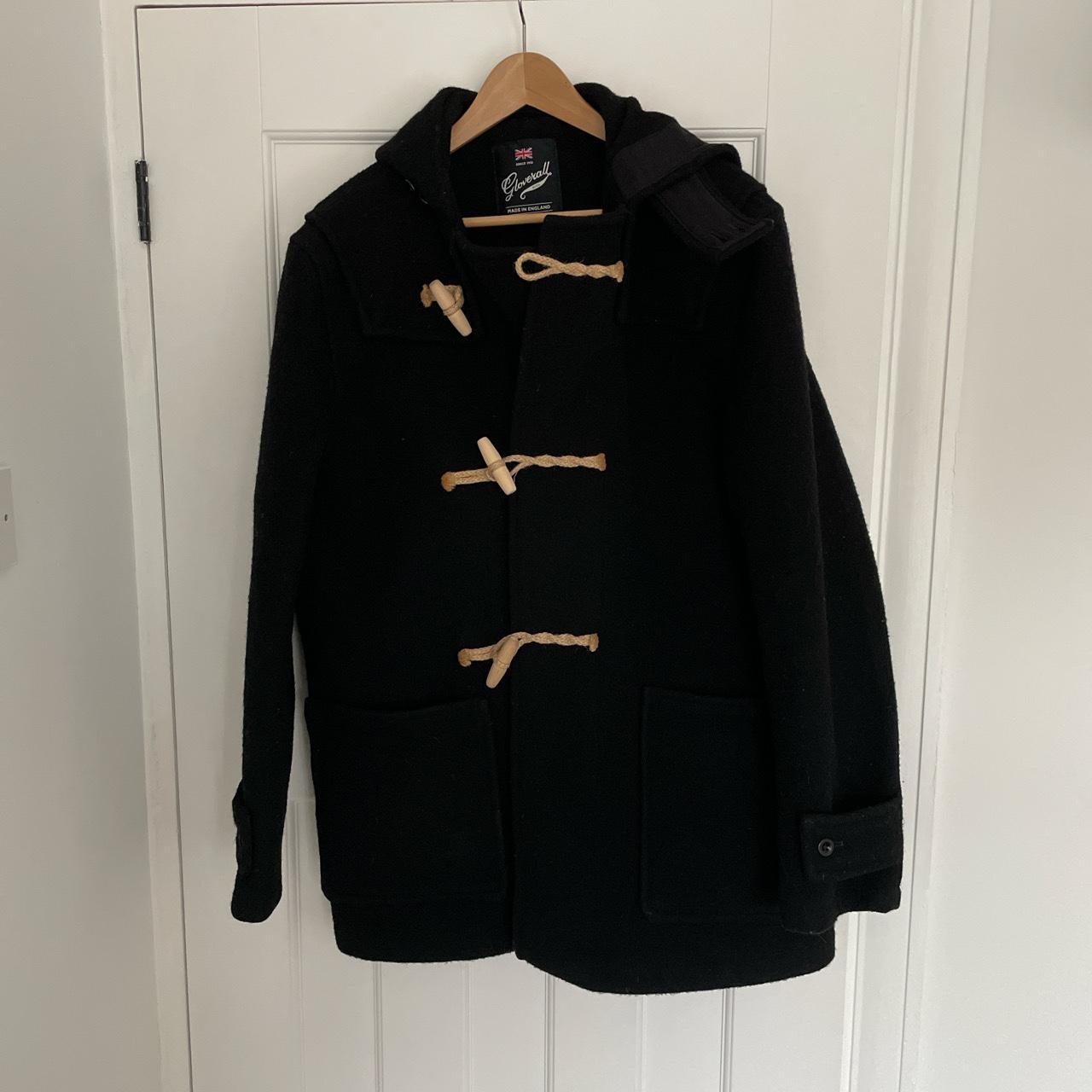 groverall monty black duffle coat made england xs グローバーオール