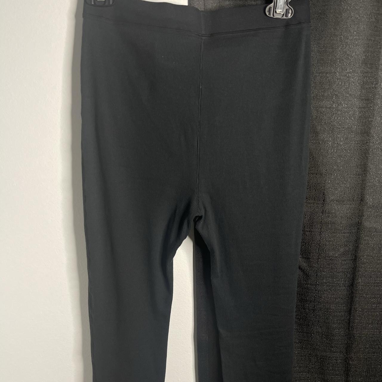 Skims Cotton Rib Thermal Leggings. Onyx. Brand new... Depop