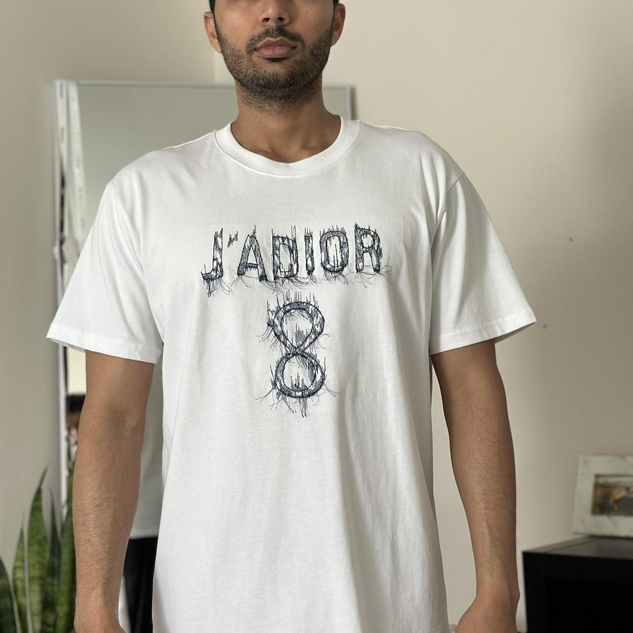 dior men Tシャツ DIOR | J'Adior 8 Tシャツ コットン & リネン ジャージー