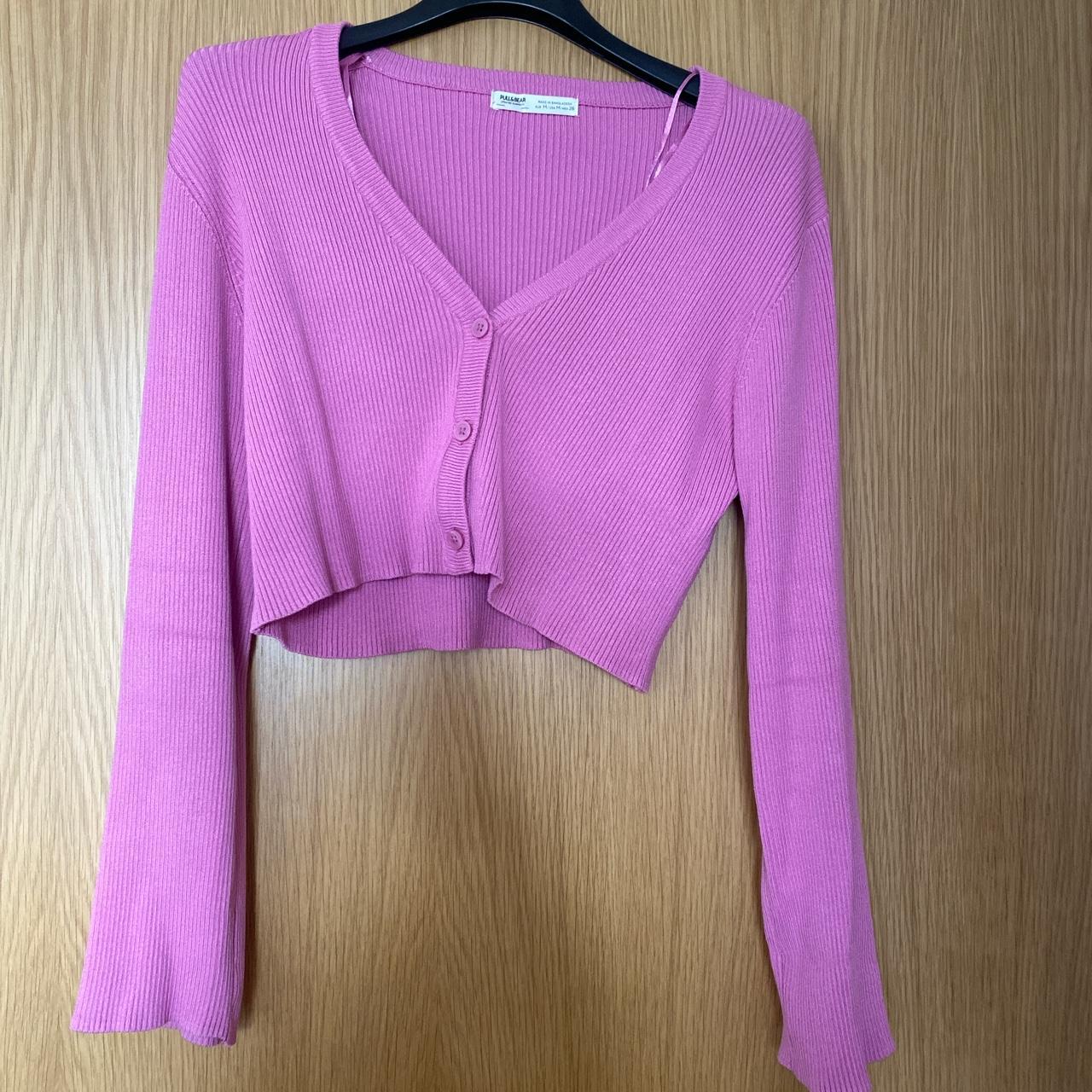 Pull and bear size M cropped cardigan, worn once in... Depop