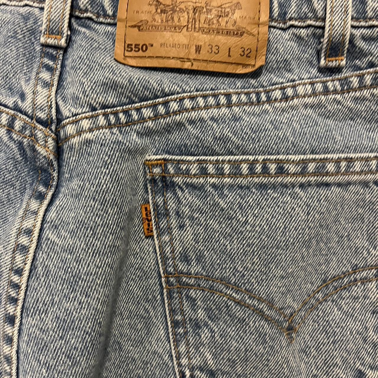 Vintage Levi’s 550 orange tab jeans 33x32 #jeans... - Depop