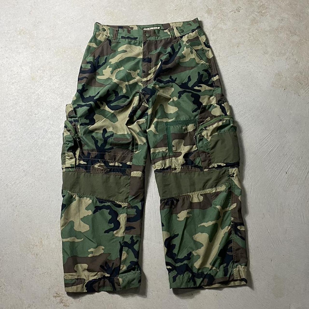 Vintage MACGEAR Pants Camo Jnco Skate Rave 90s Size... - Depop