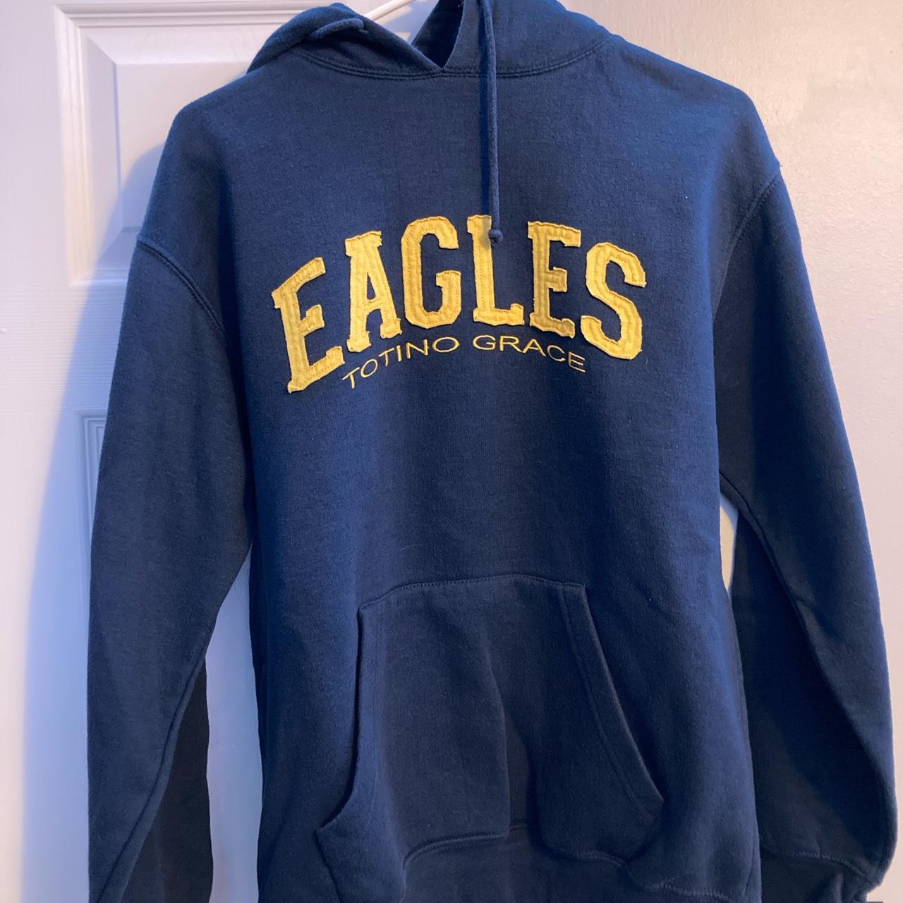 Russell Athletic Men's Navy Hoodie | Depop