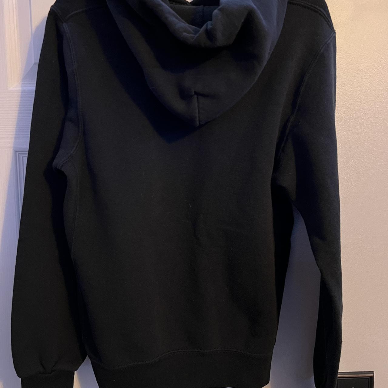 1990’s Vintage Russell Blank hoodie black size small... - Depop