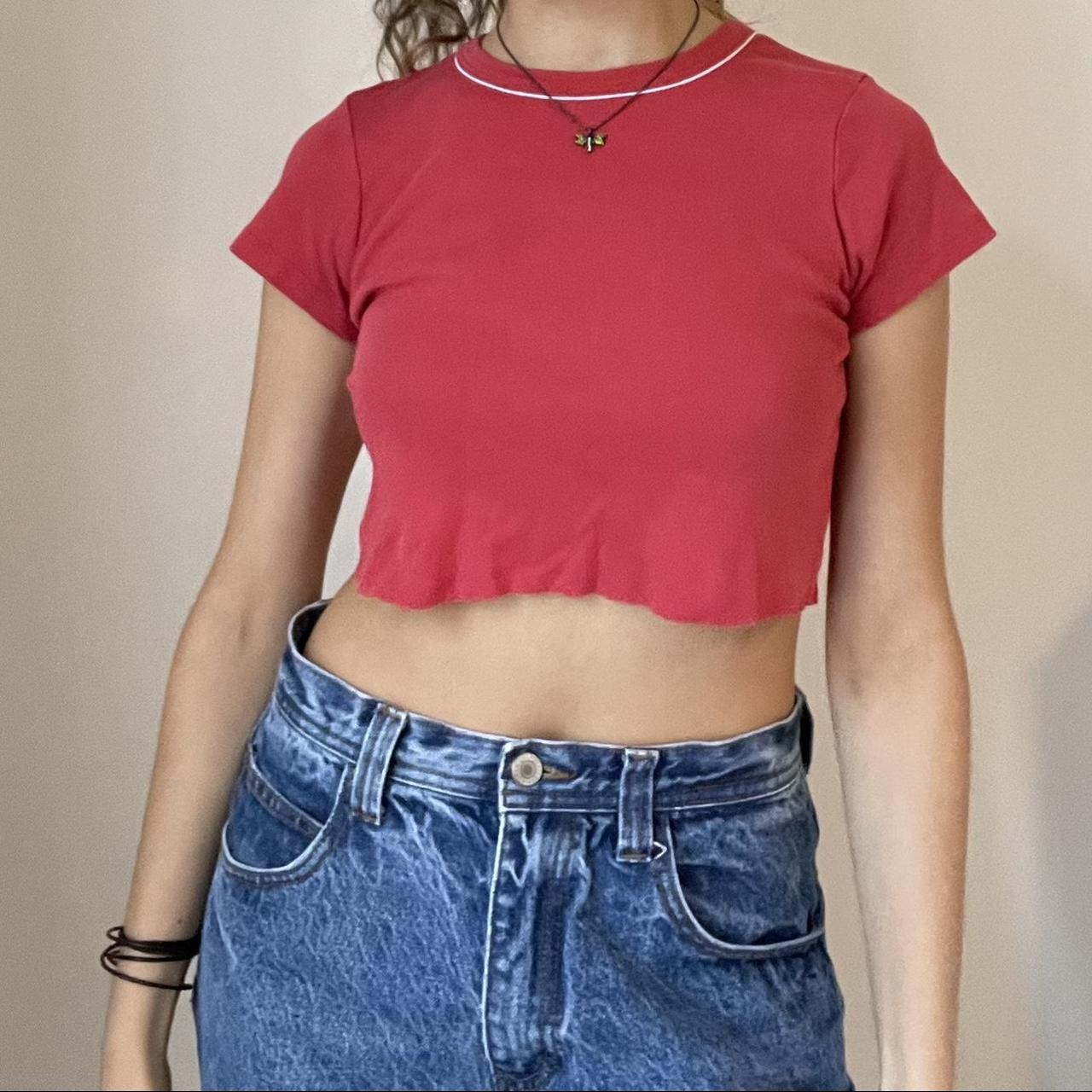 ️ Brandy Melville Red Cropped T-shirt ️ Absolutely... - Depop