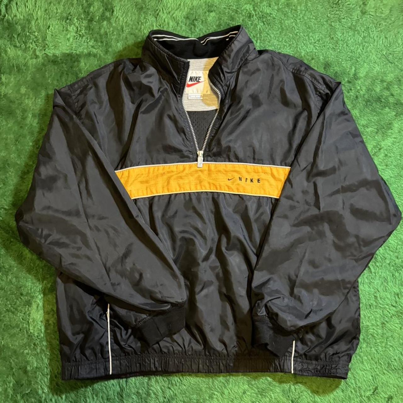 Vintage 90’s Nike Quarter Zip Windbreaker. One hole... Depop