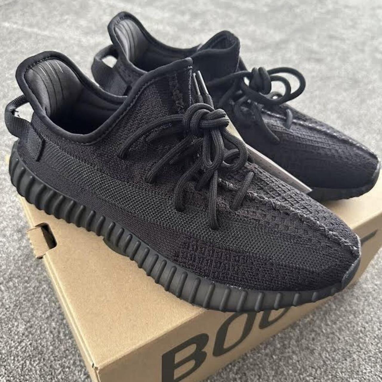 Yeezy Boost 350 Black Reflective - Depop