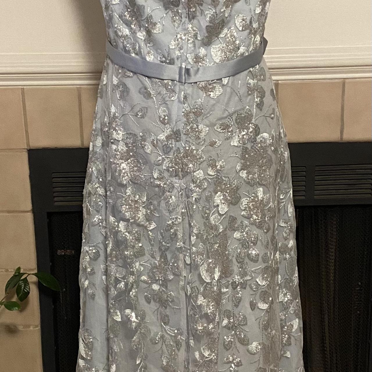 Cassina Women's Blue and Silver Dress (3)