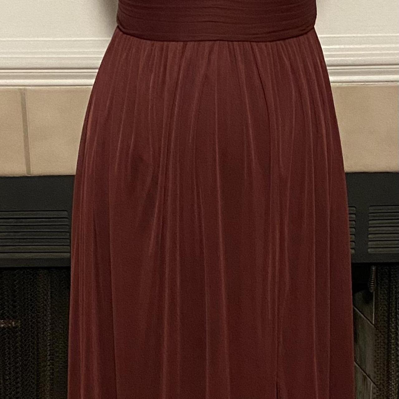 David’s Bridal burgundy prom/bridesmaid dress. Size... Depop