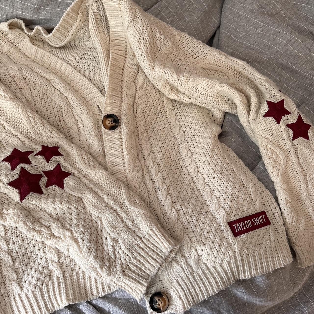 red tv cardigan size XS/S from Taylor Swift’s store!... - Depop