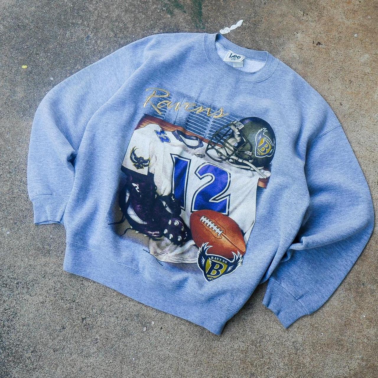 Baltimore Ravens vintage crewneck sweatshirt Men's - Depop