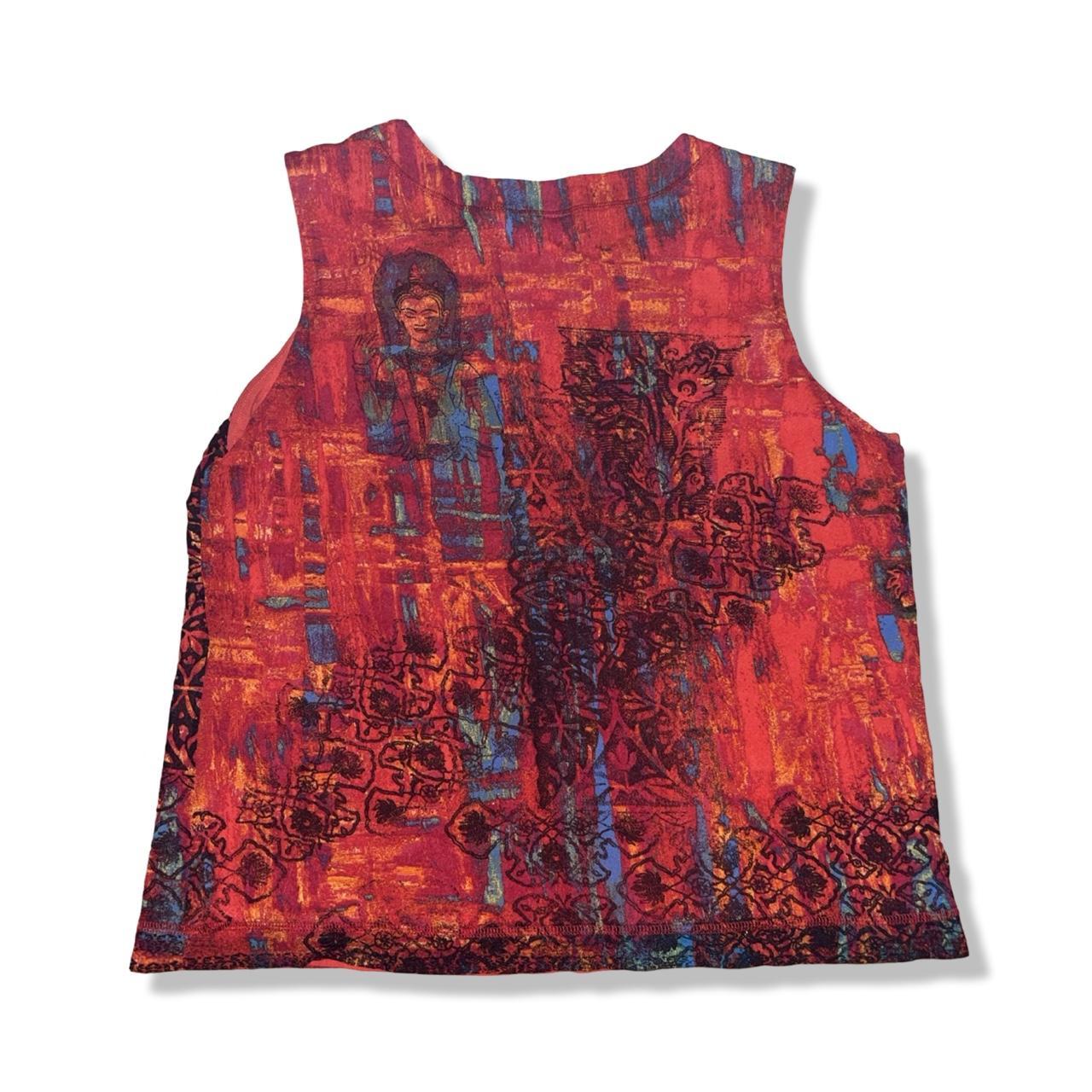 chicos mesh y2k buddha tank top. great preowned | Depop