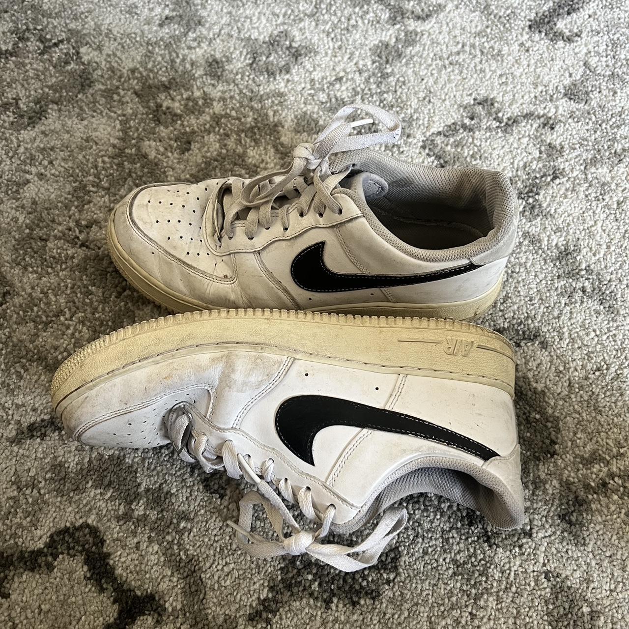 custom nike air force 1 black and white