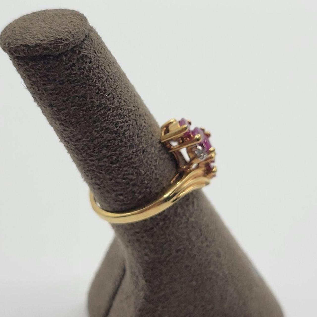 Source Unknown Women's Ring - Red/Gold – This exq… - image 7