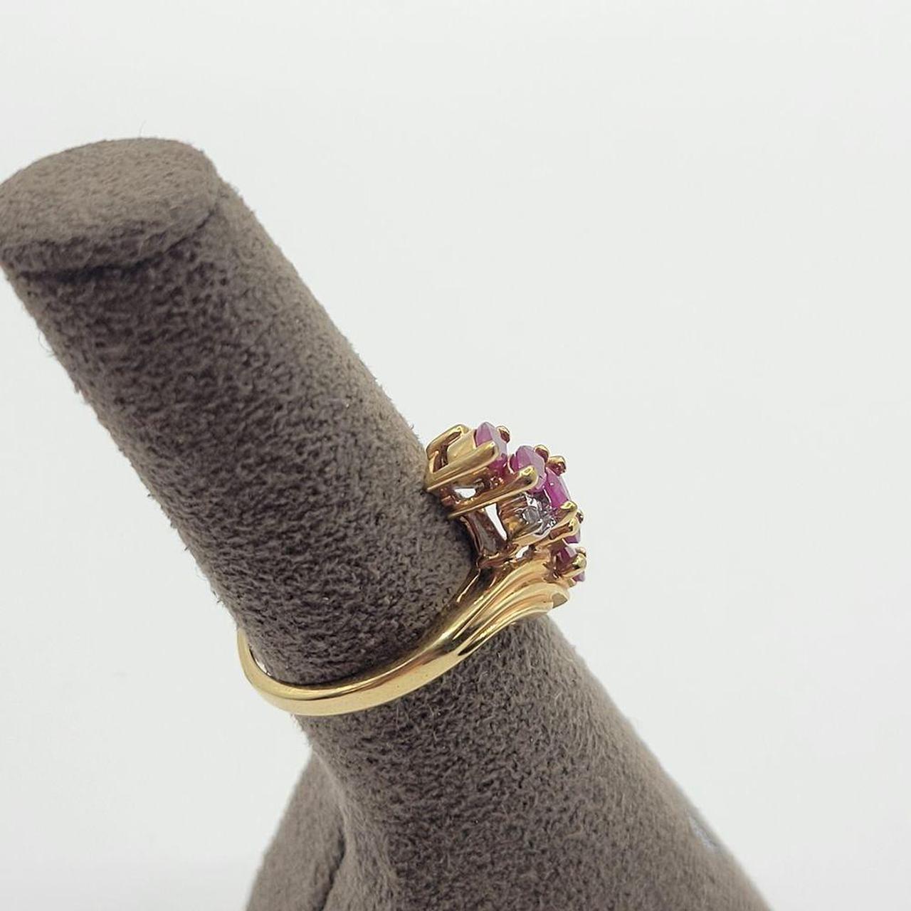 Source Unknown Women's Ring - Red/Gold – This exq… - image 8