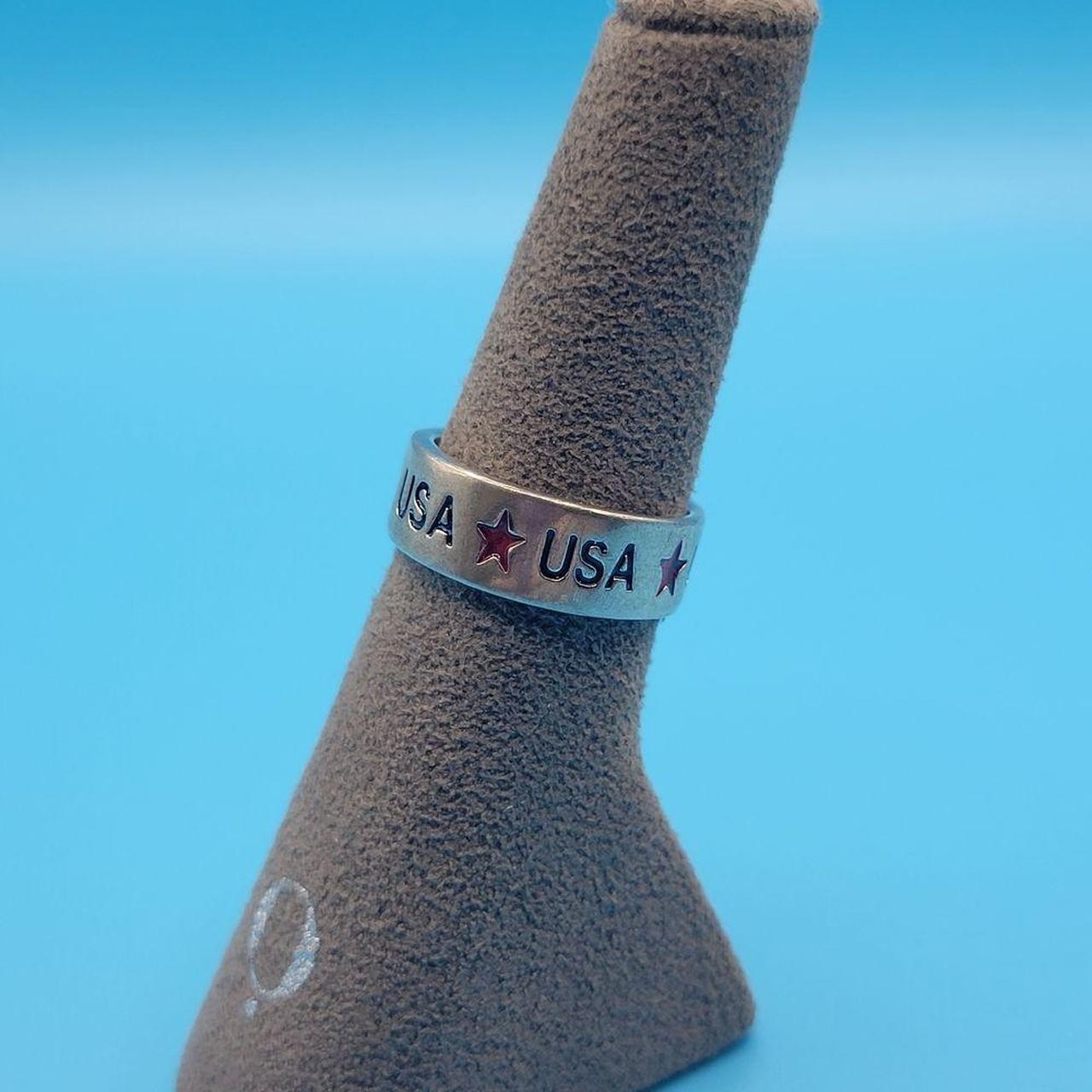 Source Unknown Women's Ring - Silver/Red – Elegan… - image 4