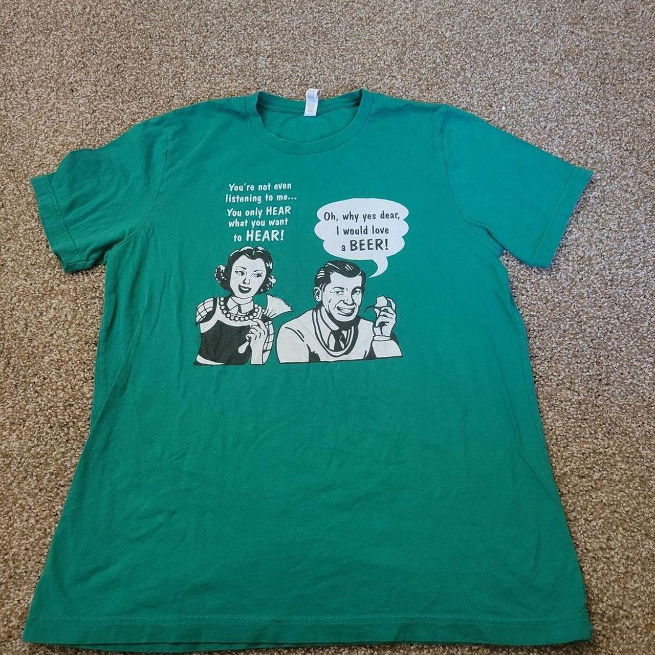 Source Unknown Men's T-shirt - Green - L – Add a … - image 2