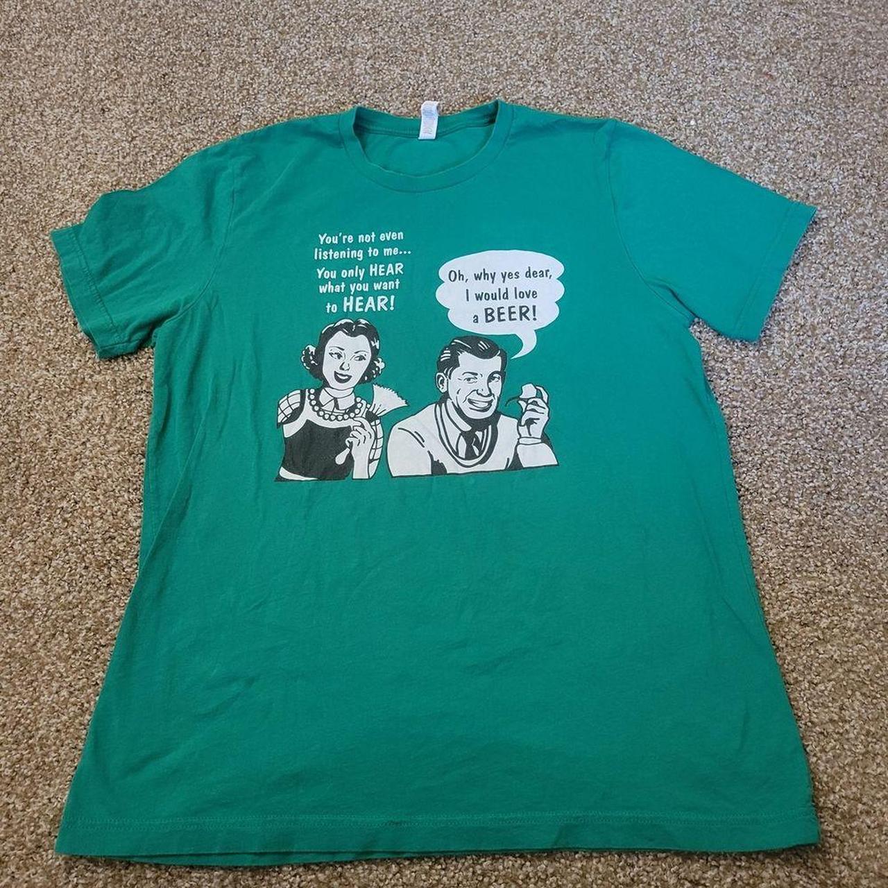 Source Unknown Men's T-shirt - Green - L – Add a … - image 1