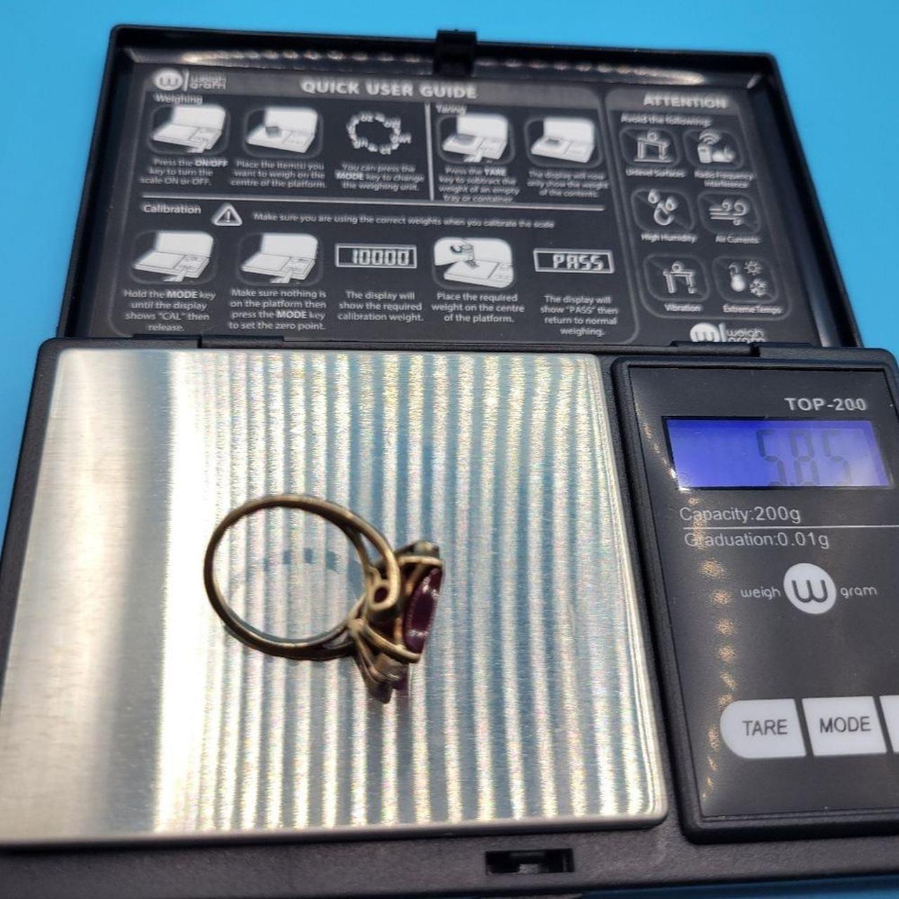 Source Unknown Women's Ring - Red/Gold – This stu… - image 8